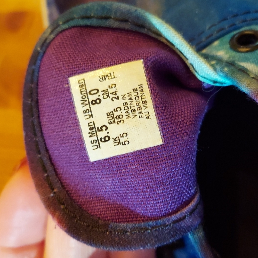 SOLD Galaxy Space Vans! Sz 8 women low top sneakers guc some scuffs adorable! - Picture 3 of 10
